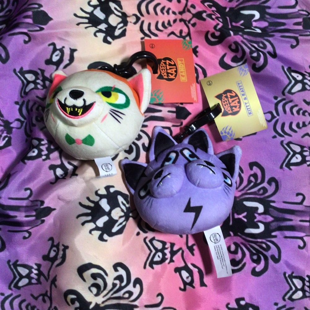 Kreepy Katz plush keychains